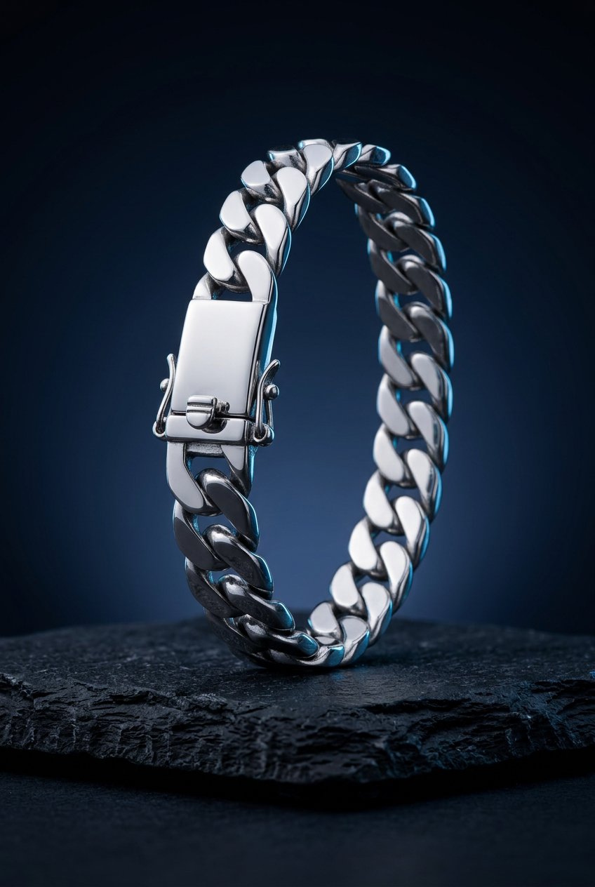 URBAN EDGE – Panzerarmband aus 925er Sterlingsilber
