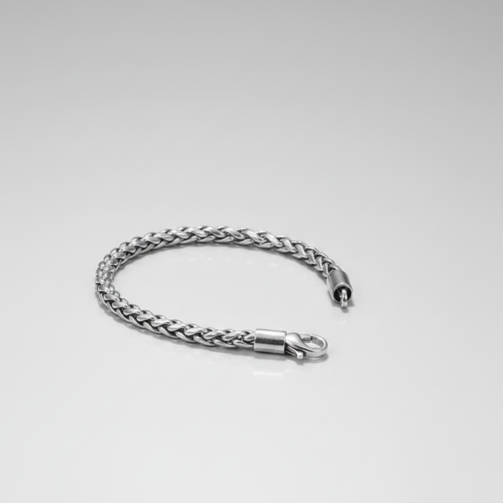 Silver Weave – Kordelarmband aus 925er Sterlingsilber