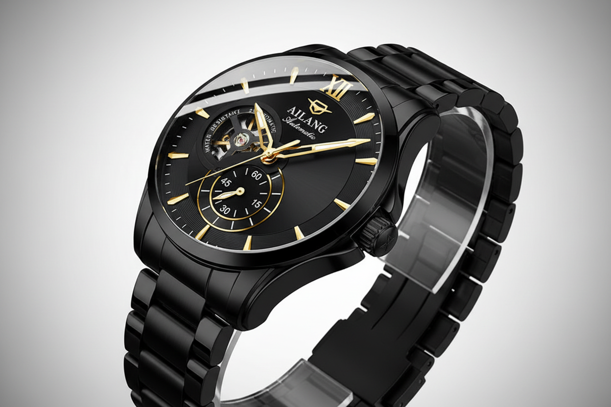 Ailang Automatic Skeleton – Edelstahl Herrenuhr
