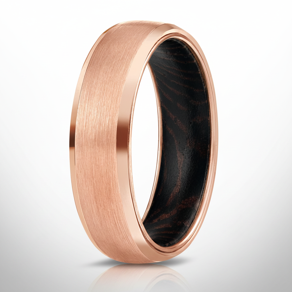 Velvet Wenge – Herrenring aus Wolframcarbid & Wengeholz