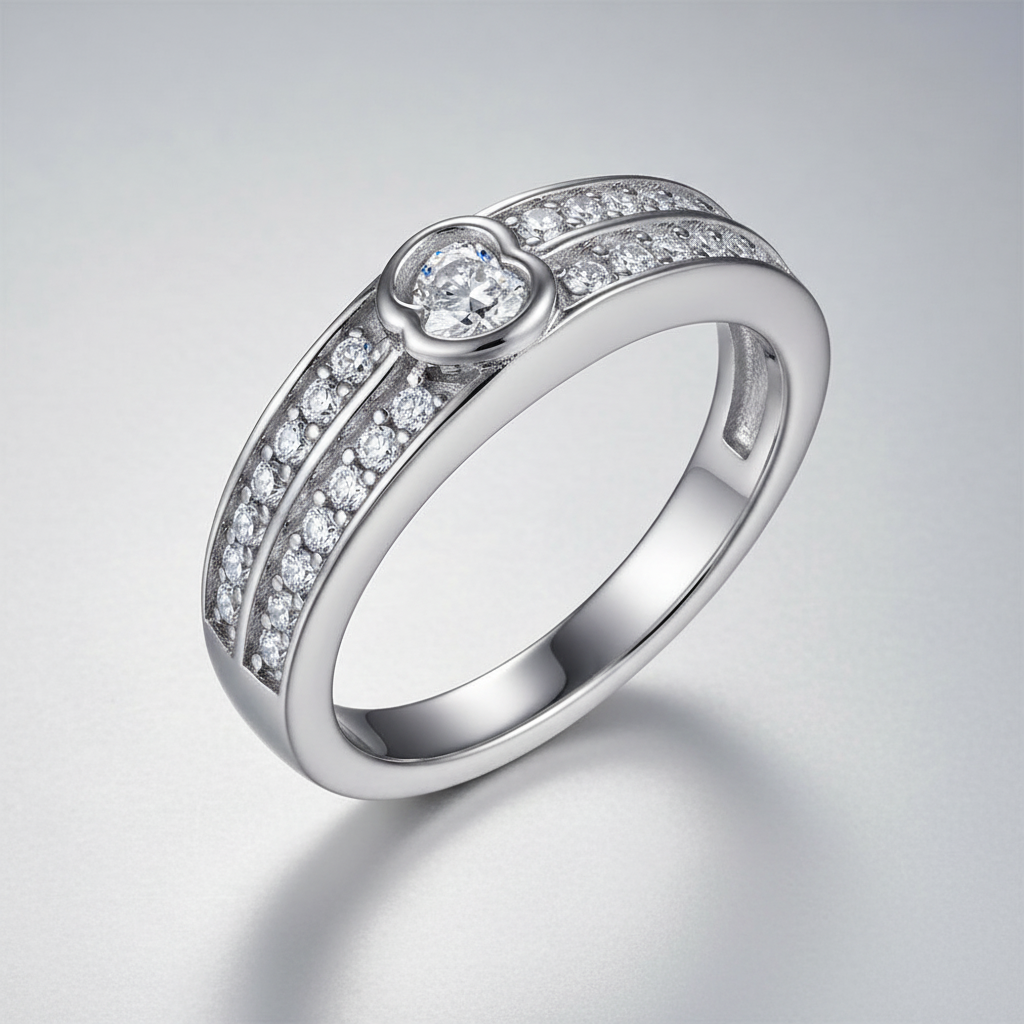 Eternal Heart – Damenring aus 925er Sterlingsilber