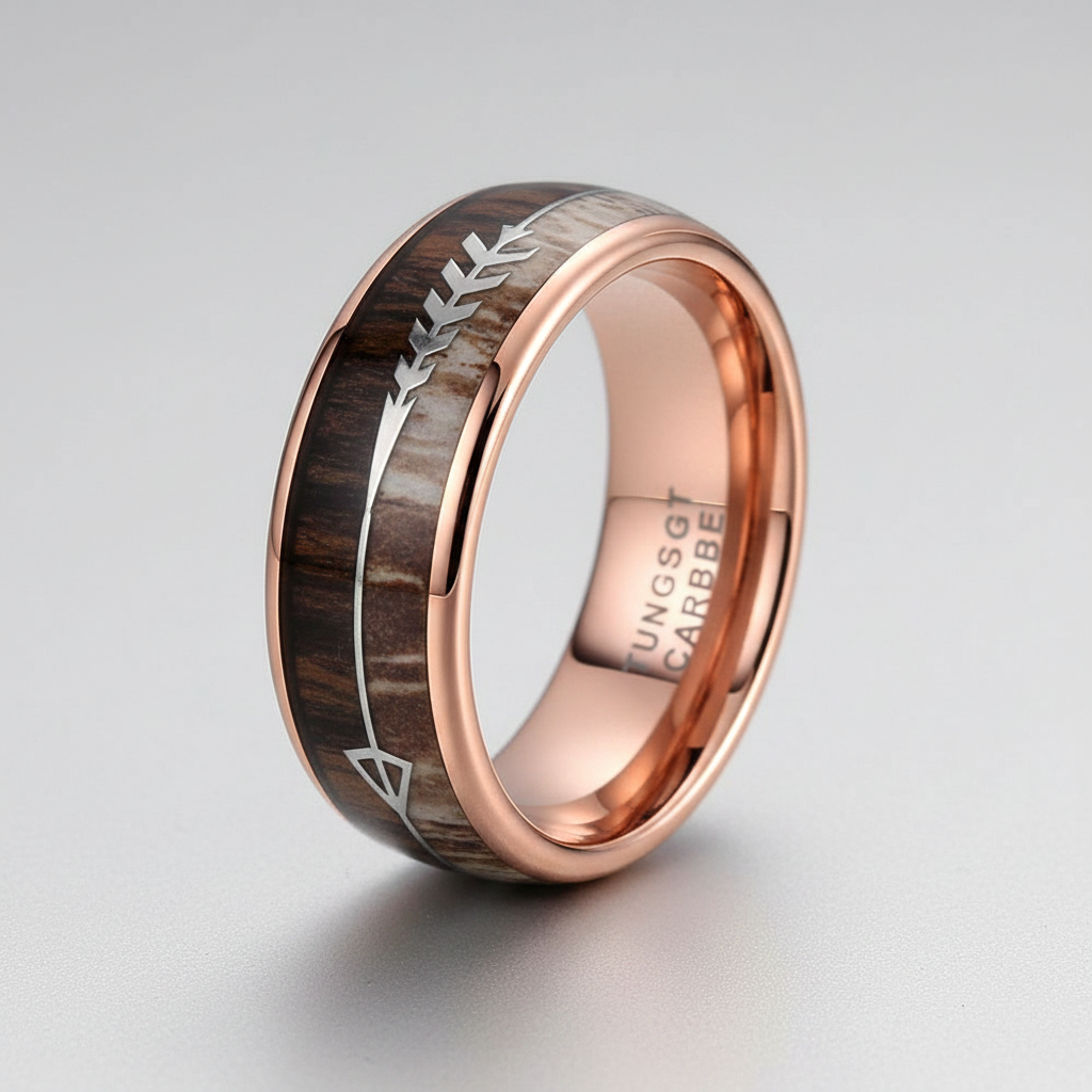 Sylvan Arrow – Unisex-Ring aus Wolframstahl