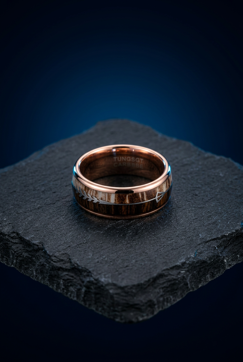 SYLVAN ARROW – Unisex-Ring aus Wolframstahl