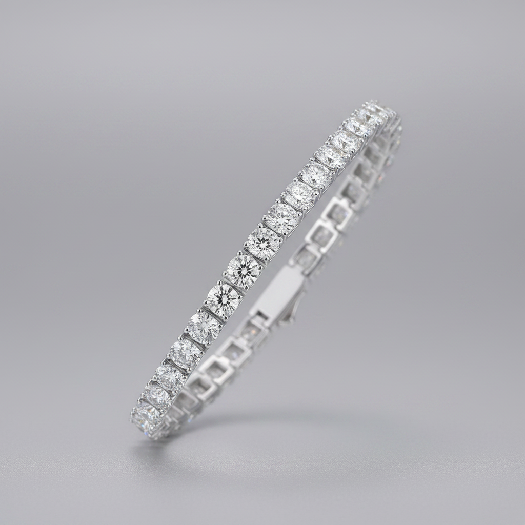 Stella Moissanite – Tennisarmband aus 925er Sterlingsilber