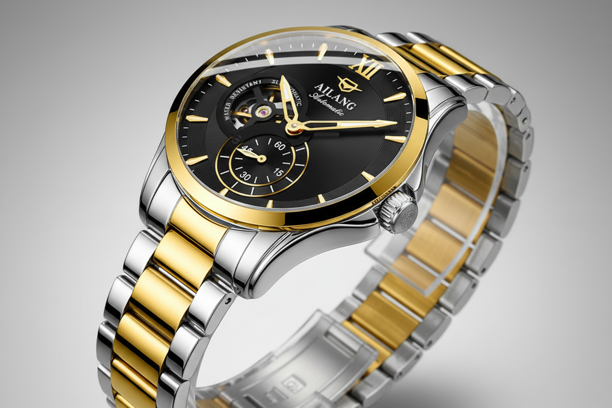 Ailang Automatic Skeleton – Edelstahl Herrenuhr